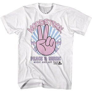 Woodstock Peace Sign 69 Unisex Fan Graphic T-Shirt  181